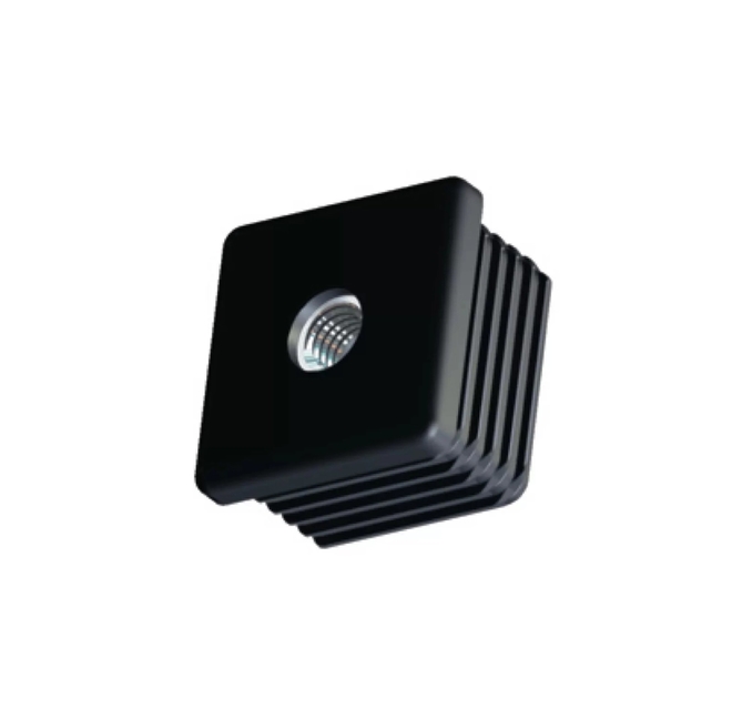 Inslagdop voor koker 50x50 mm met schroefdraad M10 (set van 2 stuks) - per stuk afbeelding
