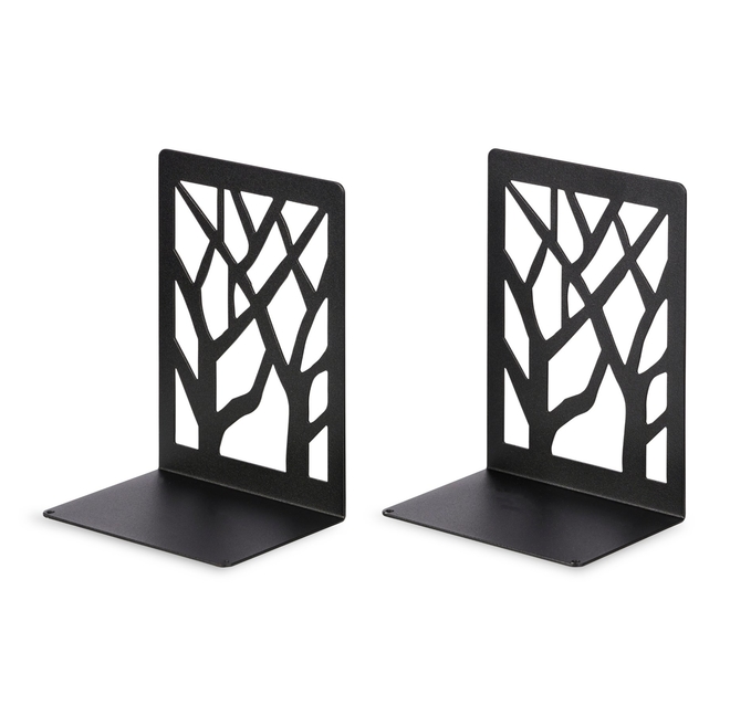 LIROdesign Boekensteun Zwart design (set van 2 stuks) - per stuk afbeelding