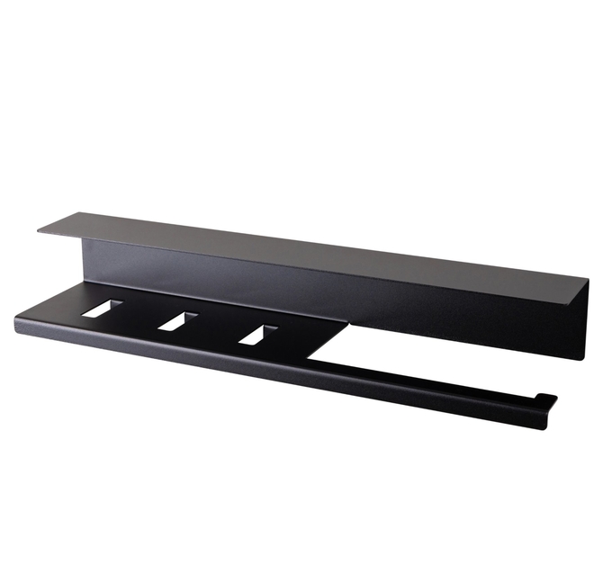 LIROdesign keukenrolhouder Stockholm zwart - 610 mm - per stuk afbeelding