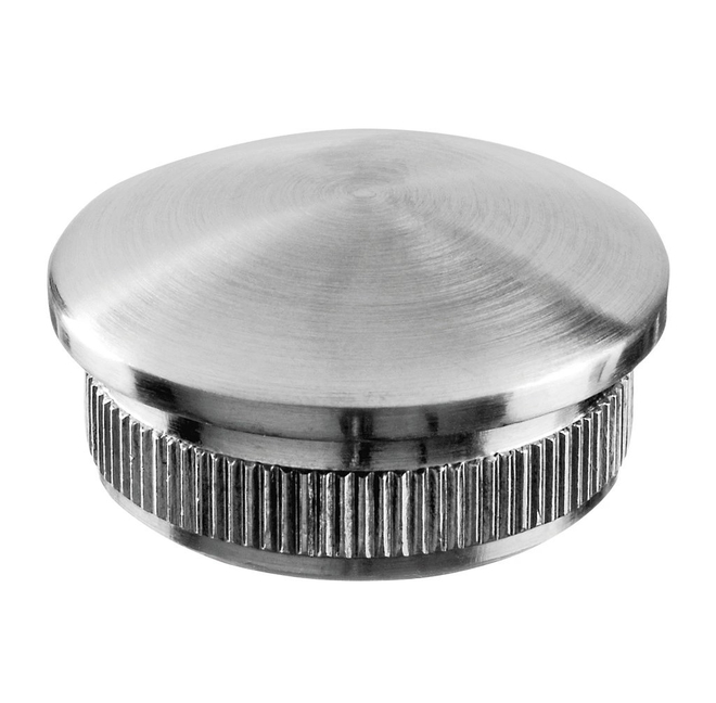 RVS aferonde eindkap, easy hit, voor buis Ø33,7 mm - per stuk afbeelding