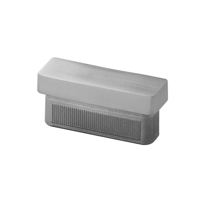 RVS vlakke eindkap voor koker 40x20 mm - per stuk afbeelding