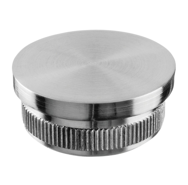 RVS vlakke eindkap, easy hit, voor buis Ø42,4 mm - per stuk afbeelding